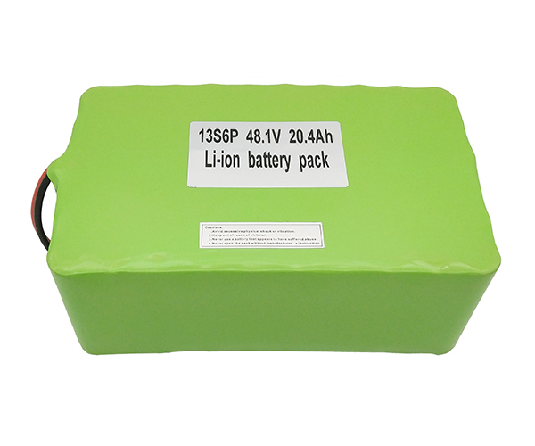 13s6p 46.8V 20.4Ah Lifepo4 Li-ion Battery Pack