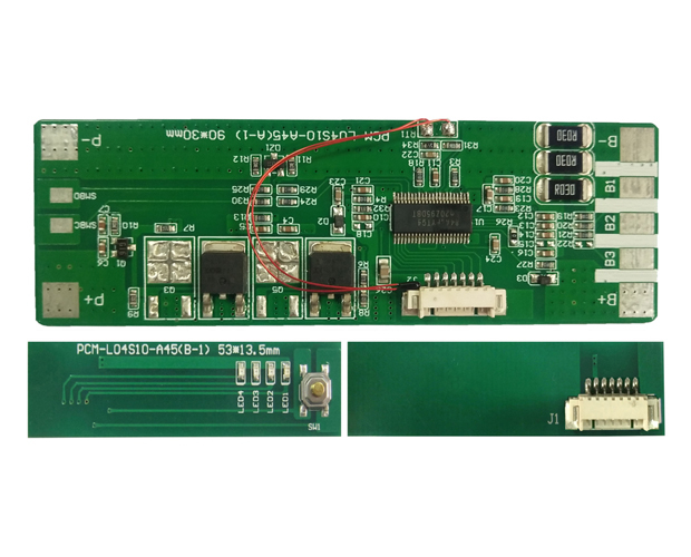 Ayaa Power 12.6v 3s 10A Smart Lithium Battery Bms System with SMBUS Communication PCM-L04S10-A45 (A-1) (3S)